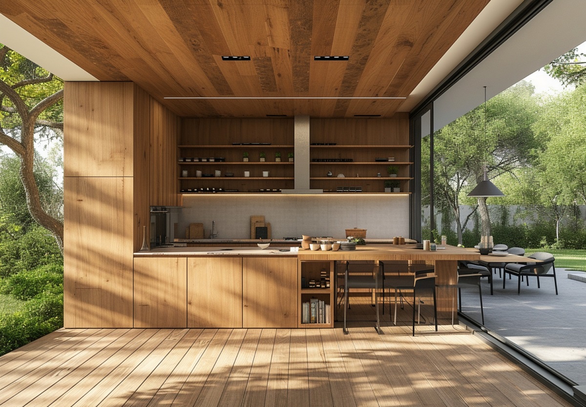 Cucina prefabbricata esterno